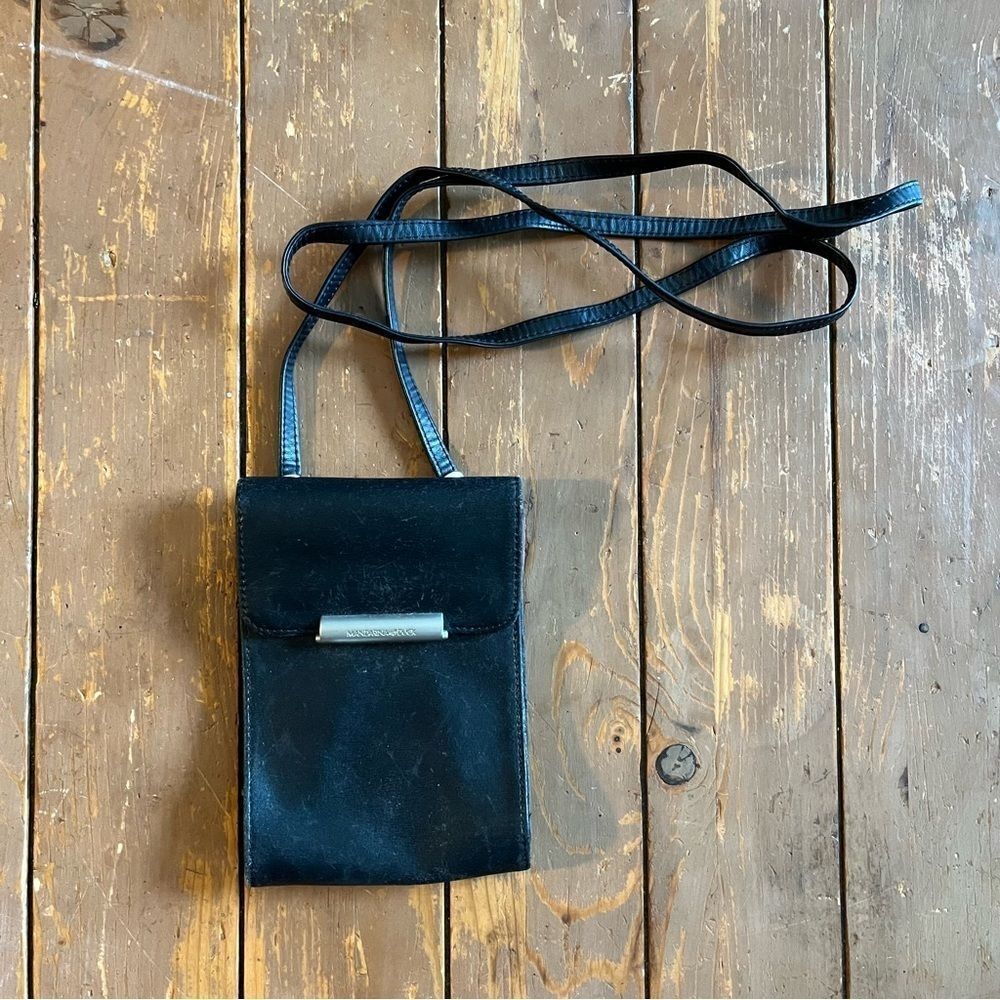 Mandarina Duck Leather Crossbody Bag Purse